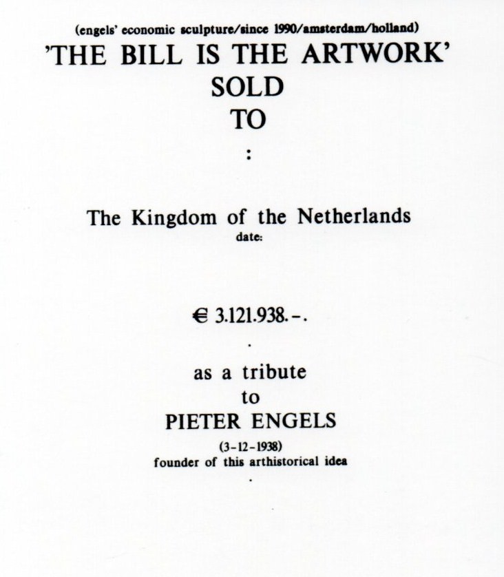 The bill is the artwork